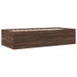 vidaXL Tumbona con cajones madera ingeniería roble marrón 90x190 cm