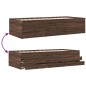 vidaXL Tumbona con cajones madera ingeniería roble marrón 90x190 cm