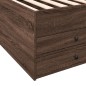 vidaXL Tumbona con cajones madera ingeniería roble marrón 90x190 cm