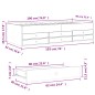 vidaXL Tumbona con cajones madera ingeniería roble marrón 90x190 cm