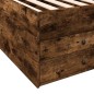 vidaXL Tumbona con cajones madera ingeniería roble ahumado 90x190 cm vidaXL Tumbona con cajones madera ingeniería roble ahumado 90x190 cm