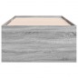 vidaXL Tumbona con cajones madera ingeniería gris Sonoma 100x200 cm vidaXL Tumbona con cajones madera ingeniería gris Sonoma 100x200 cm
