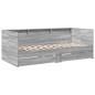 vidaXL Tumbona con cajones madera ingeniería gris Sonoma 90x190 cm vidaXL Tumbona con cajones madera ingeniería gris Sonoma 90x190 cm