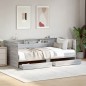 vidaXL Tumbona con cajones madera ingeniería gris Sonoma 90x190 cm vidaXL Tumbona con cajones madera ingeniería gris Sonoma 90x190 cm