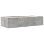 vidaXL Tumbona con cajones madera ingeniería gris hormigón 100x200 cm vidaXL Tumbona con cajones madera ingeniería gris hormigón 100x200 cm