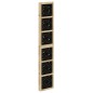 vidaXL Biombo separador 5 paneles madera maciza Paulownia marrón negro vidaXL Biombo separador 5 paneles madera maciza Paulownia marrón negro