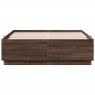 vidaXL Estructura de cama madera de ingeniería marrón roble 120x190 cm vidaXL Estructura de cama madera de ingeniería marrón roble 120x190 cm
