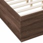 vidaXL Estructura de cama madera de ingeniería marrón roble 120x190 cm vidaXL Estructura de cama madera de ingeniería marrón roble 120x190 cm