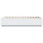 vidaXL Estructura de cama madera de ingeniería blanca 120x190 cm