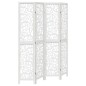vidaXL Biombo separador de 4 paneles madera maciza Paulownia blanco vidaXL Biombo separador de 4 paneles madera maciza Paulownia blanco