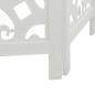 vidaXL Biombo separador de 4 paneles madera maciza Paulownia blanco vidaXL Biombo separador de 4 paneles madera maciza Paulownia blanco