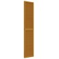 vidaXL Biombo separador de 3 paneles madera maciza paulownia marrón