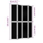 vidaXL Biombo separador de 4 paneles madera maciza paulownia marrón vidaXL Biombo separador de 4 paneles madera maciza paulownia marrón
