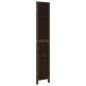 vidaXL Biombo separador de 3 paneles madera paulownia marrón oscuro vidaXL Biombo separador de 3 paneles madera paulownia marrón oscuro