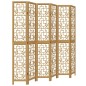 vidaXL Biombo separador de 6 paneles madera maciza paulownia marrón vidaXL Biombo separador de 6 paneles madera maciza paulownia marrón