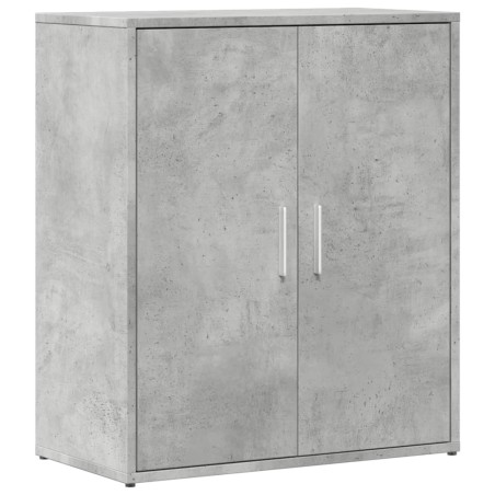 vidaXL Aparador de madera de ingeniería gris hormigón 60x31x70 cm