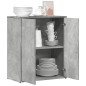 vidaXL Aparador de madera de ingeniería gris hormigón 60x31x70 cm