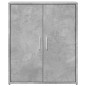 vidaXL Aparador de madera de ingeniería gris hormigón 60x31x70 cm