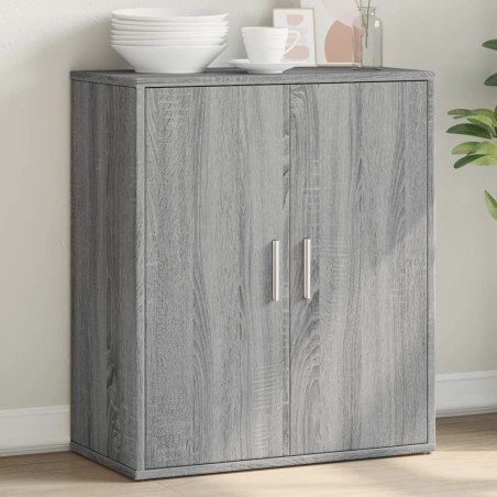 vidaXL Aparador de madera de ingeniería gris Sonoma 60x31x70 cm