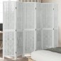 vidaXL Biombo separador de 6 paneles madera maciza Paulownia blanco vidaXL Biombo separador de 6 paneles madera maciza Paulownia blanco