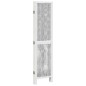 vidaXL Biombo separador de 5 paneles madera maciza Paulownia blanco vidaXL Biombo separador de 5 paneles madera maciza Paulownia blanco