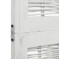 vidaXL Biombo separador de 5 paneles madera maciza Paulownia blanco vidaXL Biombo separador de 5 paneles madera maciza Paulownia blanco