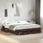 vidaXL Cama con cajones madera ingeniería marrón roble 180x200 cm vidaXL Cama con cajones madera ingeniería marrón roble 180x200 cm