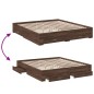 vidaXL Cama con cajones madera ingeniería marrón roble 180x200 cm vidaXL Cama con cajones madera ingeniería marrón roble 180x200 cm