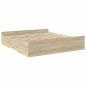 vidaXL Cama con cajones madera ingeniería roble Sonoma 200x200 cm vidaXL Cama con cajones madera ingeniería roble Sonoma 200x200 cm