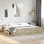 vidaXL Cama con cajones madera ingeniería roble Sonoma 200x200 cm vidaXL Cama con cajones madera ingeniería roble Sonoma 200x200 cm
