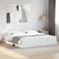 vidaXL Estructura cama con cajones madera ingeniería blanca 200x200 cm vidaXL Estructura cama con cajones madera ingeniería blanca 200x200 cm