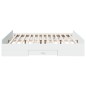 vidaXL Estructura cama con cajones madera ingeniería blanca 200x200 cm vidaXL Estructura cama con cajones madera ingeniería blanca 200x200 cm