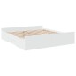 vidaXL Estructura cama con cajones madera ingeniería blanca 200x200 cm vidaXL Estructura cama con cajones madera ingeniería blanca 200x200 cm