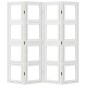 vidaXL Biombo separador de 4 paneles madera maciza Paulownia blanco vidaXL Biombo separador de 4 paneles madera maciza Paulownia blanco