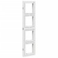 vidaXL Biombo separador de 4 paneles madera maciza Paulownia blanco vidaXL Biombo separador de 4 paneles madera maciza Paulownia blanco