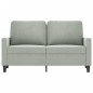 vidaXL Sofá de 2 plazas de terciopelo gris claro 120 cm vidaXL Sofá de 2 plazas de terciopelo gris claro 120 cm