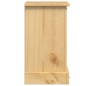 vidaXL Mesita de noche Corona madera maciza de pino 35x32,5x58 cm