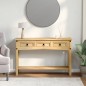vidaXL Mesa consola Corona madera maciza de pino 114x34,5x73 cm vidaXL Mesa consola Corona madera maciza de pino 114x34,5x73 cm