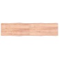 vidaXL Tablero mesa madera tratada borde natural marrón 220x50x(2-6)cm vidaXL Tablero mesa madera tratada borde natural marrón 220x50x(2-6)cm