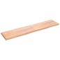 vidaXL Tablero mesa madera tratada borde natural marrón 220x50x(2-6)cm vidaXL Tablero mesa madera tratada borde natural marrón 220x50x(2-6)cm