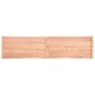 vidaXL Tablero mesa madera tratada borde natural marrón 220x50x(2-6)cm vidaXL Tablero mesa madera tratada borde natural marrón 220x50x(2-6)cm