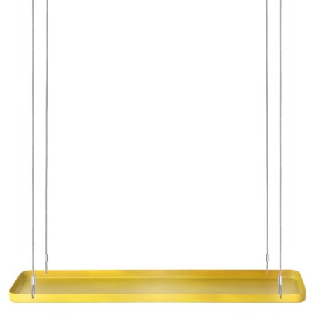 Esschert Design Bandeja colgante para plantas rectangular dorada L