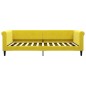 vidaXL Sofá cama terciopelo amarillo 100x200 cm vidaXL Sofá cama terciopelo amarillo 100x200 cm