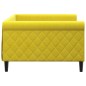 vidaXL Sofá cama terciopelo amarillo 100x200 cm vidaXL Sofá cama terciopelo amarillo 100x200 cm