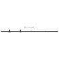 vidaXL Kit mini puerta corredera de armario acero carbono 122 cm vidaXL Kit mini puerta corredera de armario acero carbono 122 cm