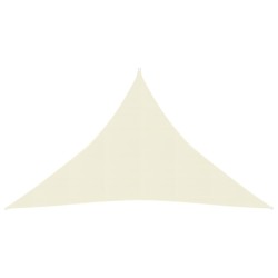 vidaXL Toldo de vela crema HDPE 160 g/m² 4x4x5,8 m