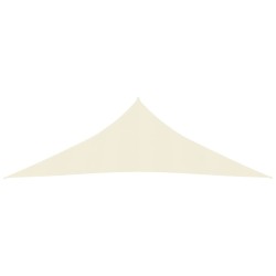 vidaXL Toldo de vela crema HDPE 160 g/m² 4x4x5,8 m