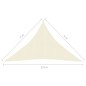 vidaXL Toldo de vela crema HDPE 160 g/m² 4x4x5,8 m vidaXL Toldo de vela crema HDPE 160 g/m² 4x4x5,8 m