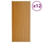 vidaXL Panel de tejado acero galvanizado color madera 12 uds 100x45 cm vidaXL Panel de tejado acero galvanizado color madera 12 uds 100x45 cm