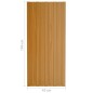 vidaXL Panel de tejado acero galvanizado color madera 12 uds 100x45 cm vidaXL Panel de tejado acero galvanizado color madera 12 uds 100x45 cm